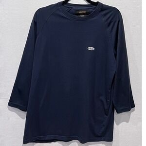 10 Deep Mens‎ Navy Blue Raglan Sleeve Crew Neck Baseball T Shirt X Large